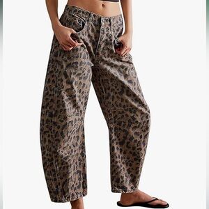Kedera Women’s Baggy Leopard Jeans
